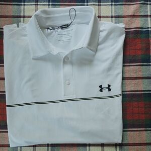Under Armour The Playoff Golf Polo. Brand New. Only Washed. Sz XL White